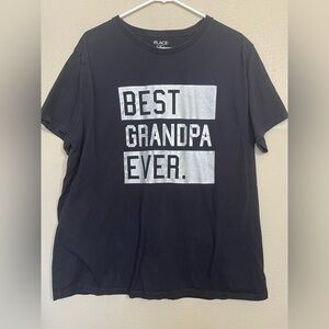 Place Black and Silver 'Best Grandpa Ever' T-Shirt XL